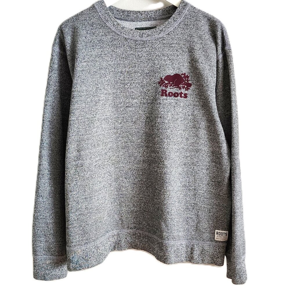Roots salt & pepper gray sweatshirt